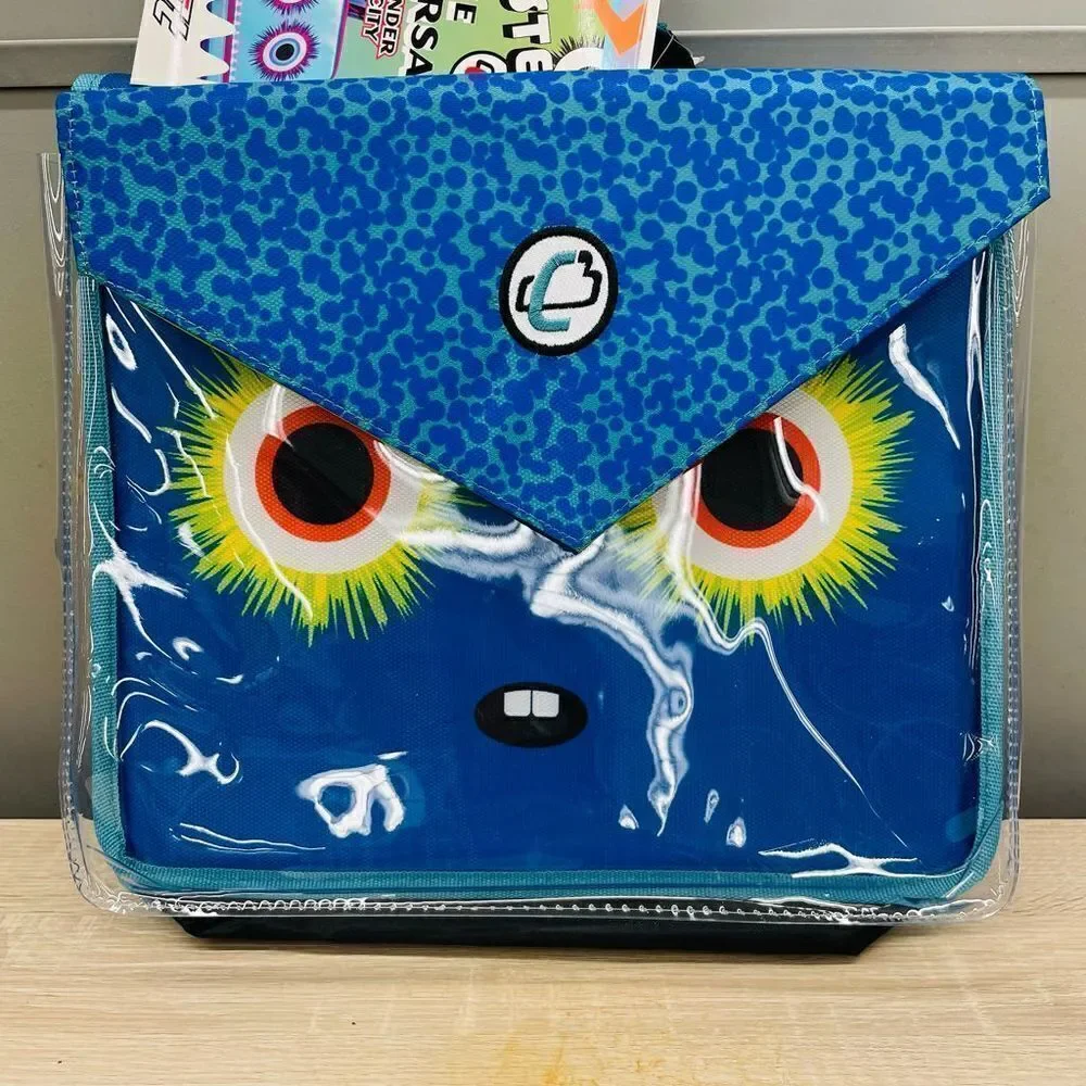 NWT Case-It Universal Monster Zipper Binder with Removable Laptop Sleeve 2” Ring